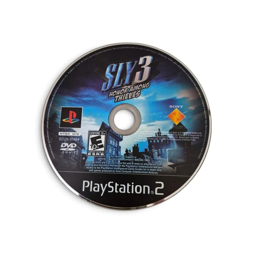 Sony Sly 3 Honor Among Thieves Video Game PS2 Disc Only Blue
